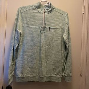 Tommy Bahama zip sweatshirt green and white large tall